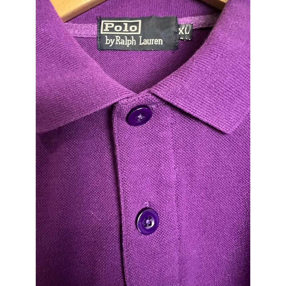 Polo Ralph Lauren Polo Kids XL Purple Short Sleeve Red Pony Logo Preppy Shirt D1 - Picture 4 of 8